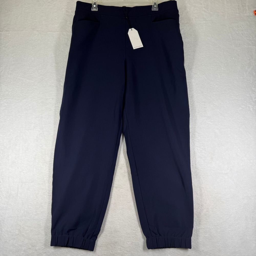 Universal Standard Cooper Jogger Pants Navy Blue Stretch High Rise USPA1555 S